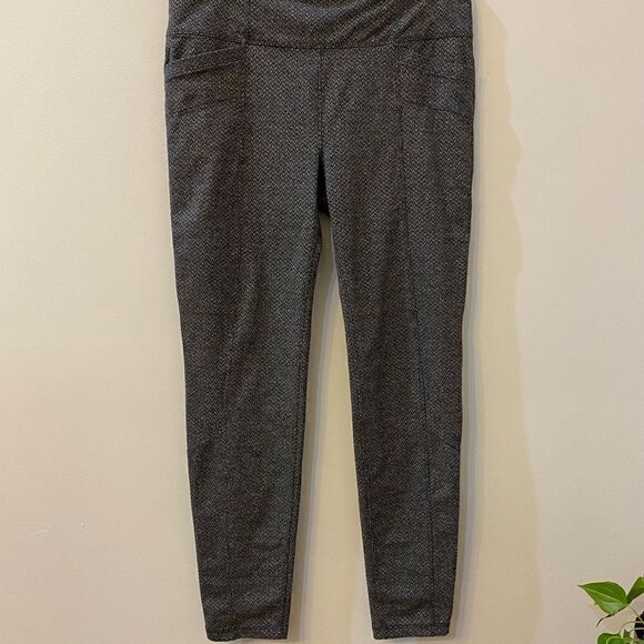 Athleta Herringbone Metro High Waisted Leggings Women Size L - Picture 2 of 10